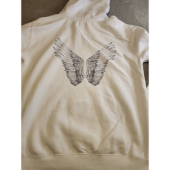 Vintage ATTICUS Hoodie Pop Punk Y2K  Wings Large Call Out Uni-sex Sz. Large - Picture 1 of 13